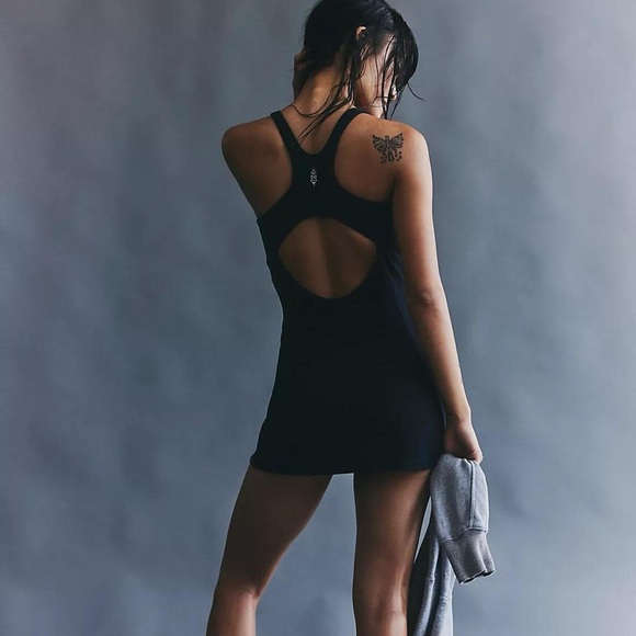 Free People FP Movement Never Better Black Athletic Dress - Picture 2 of 8